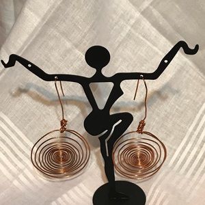 Hand made copper earrings (new never worn)